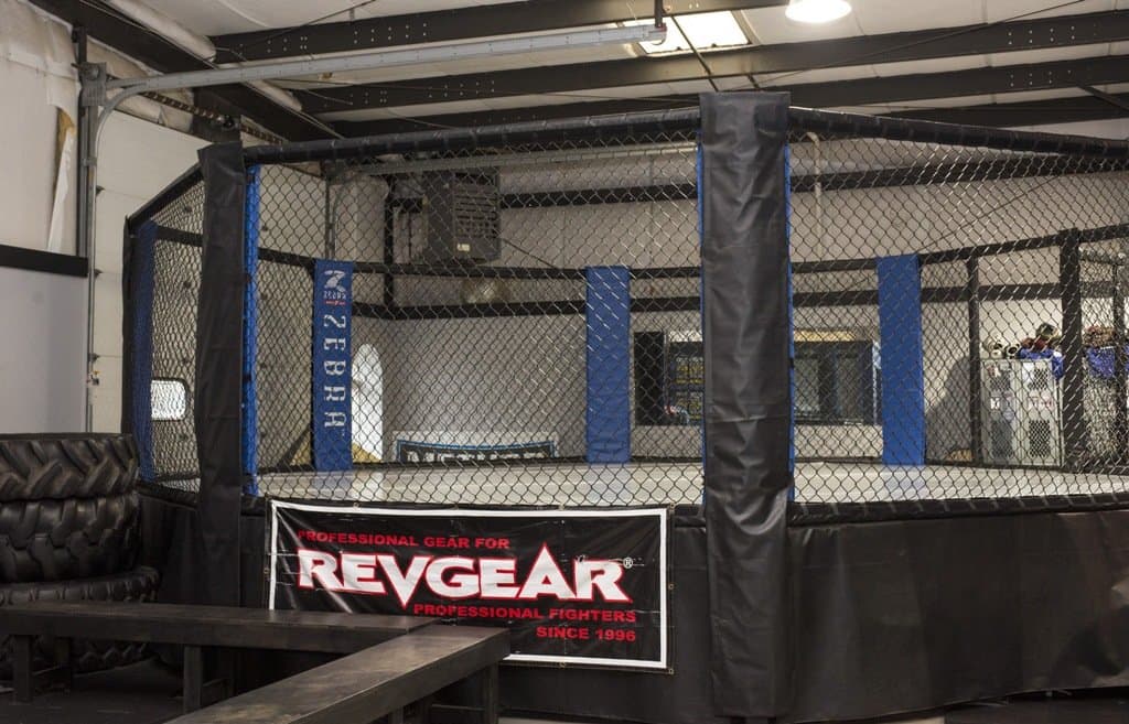 The cage and heavy bags